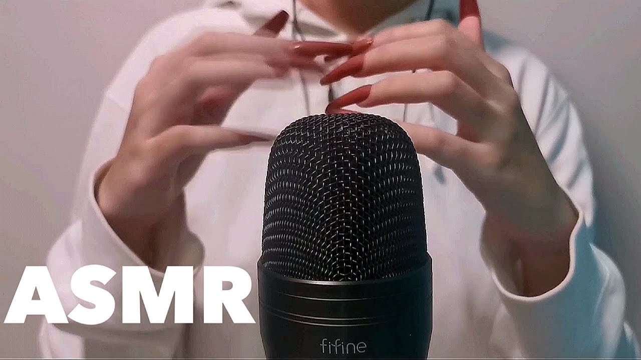 ASMR เคาะเล็บเร็วสลับช้า ถู,สะบัด,ถอดเล็บปลอม| nail tapping, flicking, rubbing (no talking)