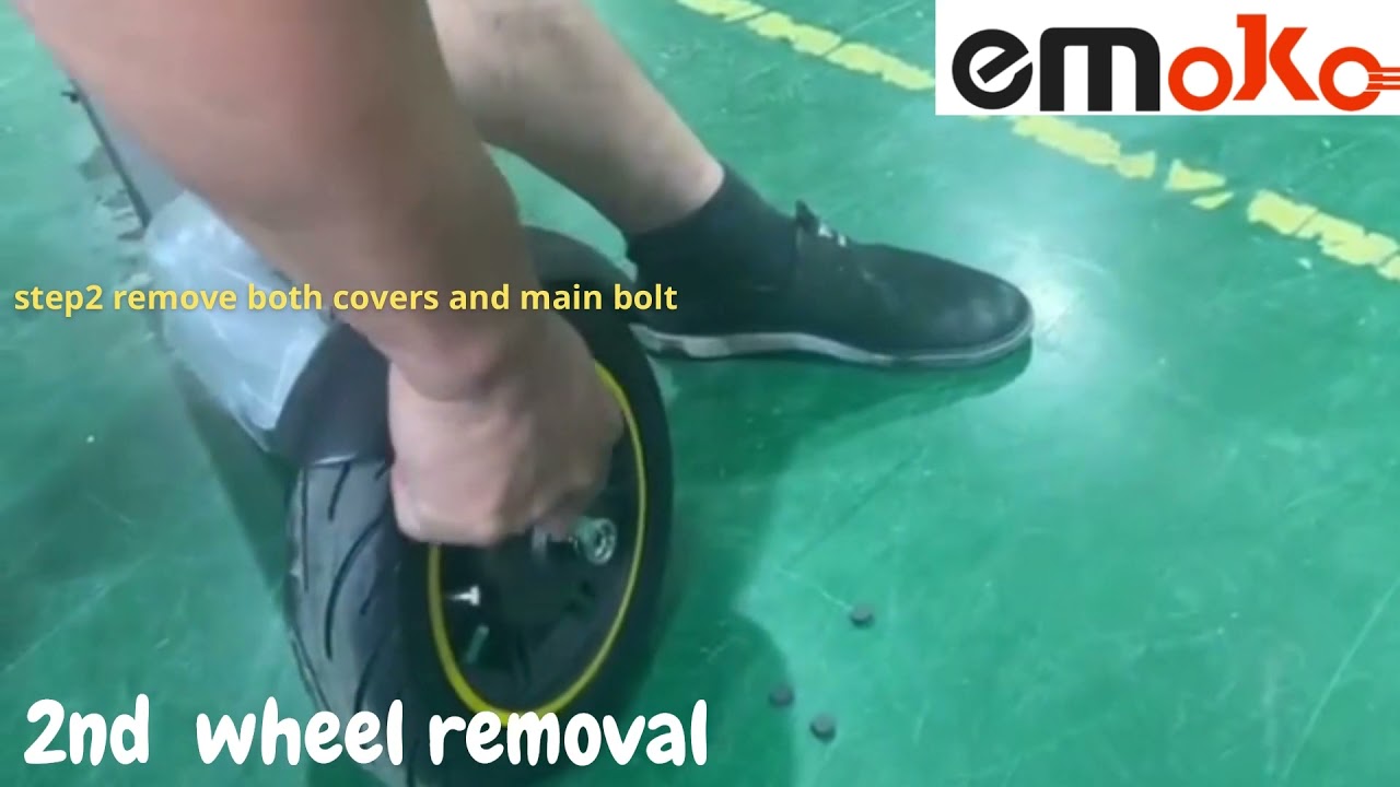 easy tutorial to change front tire for HT T4MAX