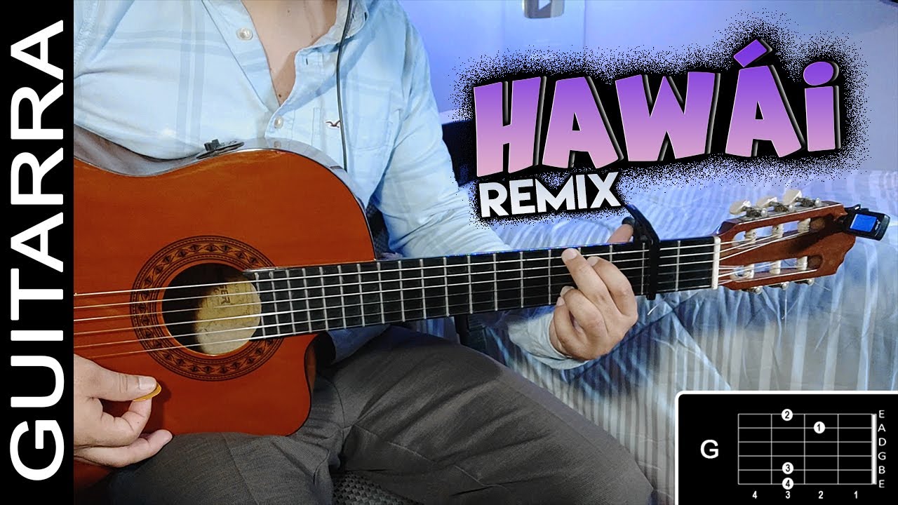 Maluma & The Weeknd - Hawái Remix | Tutorial Guitarra Acústica | ACORDES | Guitar Tutorial | (HD)