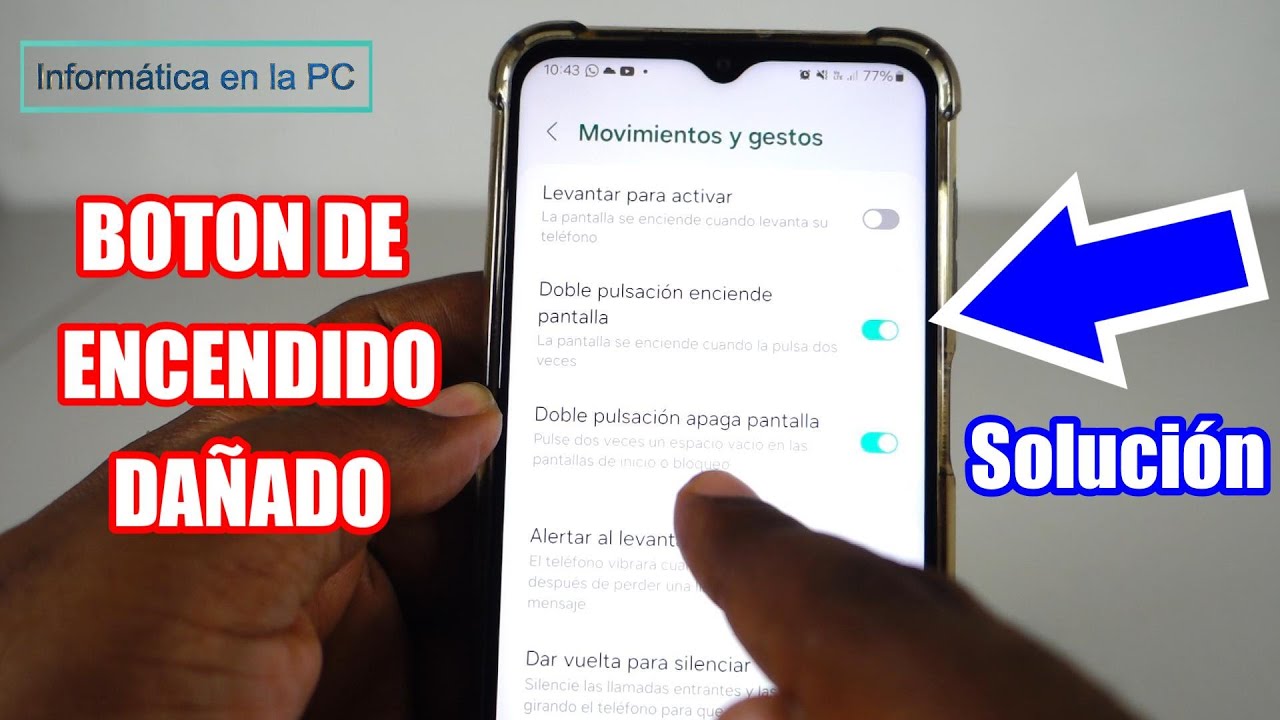 No funciona el botón de encendido de mi celular / botón de apagar | Solución