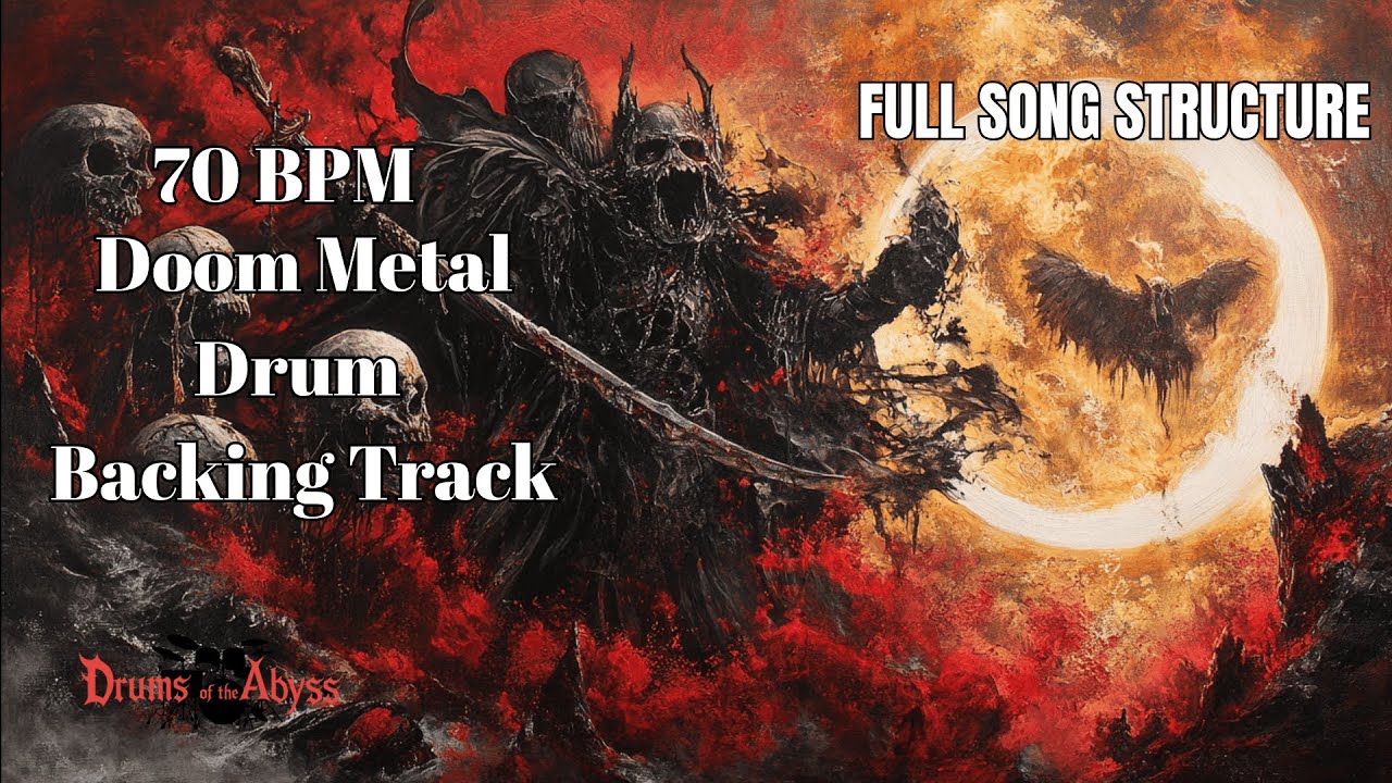 70 BPM Doom Metal Drum Loop – Slow, Crushing Pulse for Heavy Atmosphere