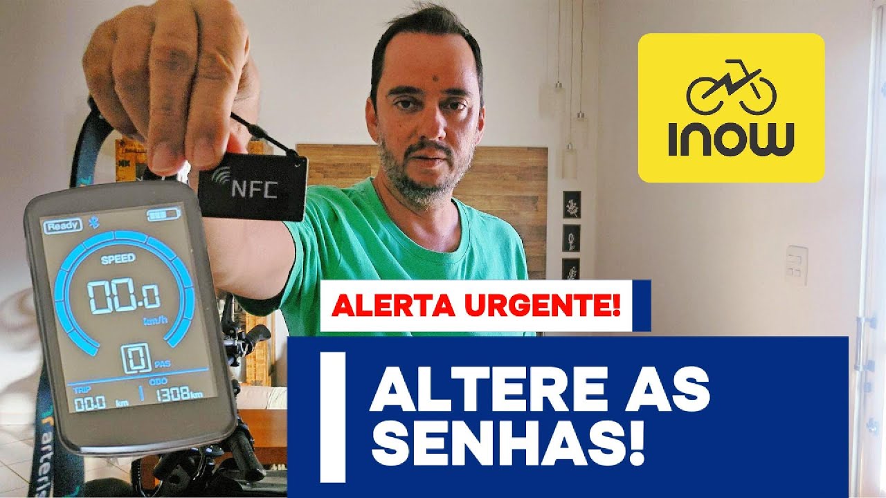 Inow V20 Brake PRO - Altere as senhas de Bluetooth e Bloqueio por NFC! Ajuste obrigatório!