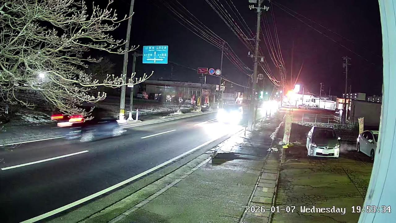 山形県西村山郡河北町谷地月山堂県道282号線ライブカメラ Yamagata Nsimuragun Live Camera.world.cam