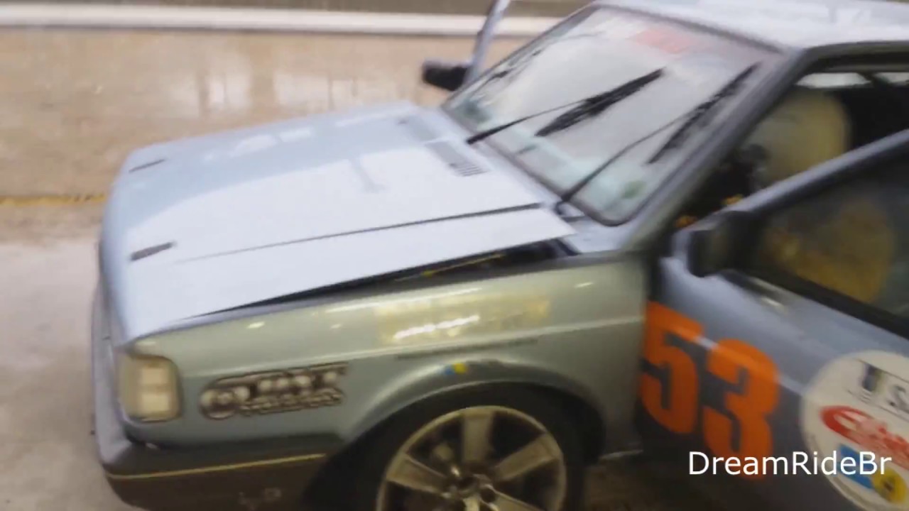 Andando de carona no Gol turbo do Tiago Régis com chuva em Interlagos no trackday da Crazy for Auto.
