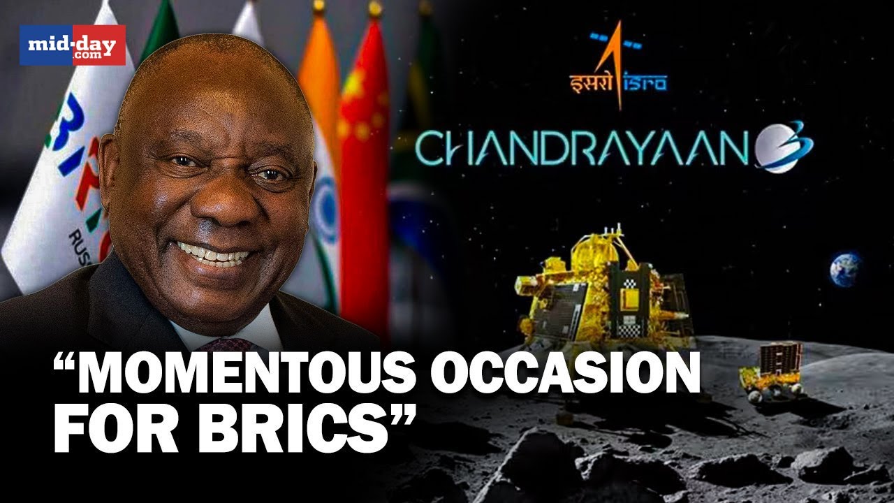 Chandrayaan-3: President Ramaphosa Congratulates India For Chandrayaan-3 At 15th BRICS Summit