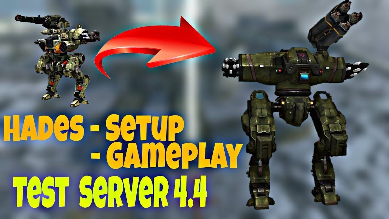 New HADES Robot | ''Vityaz's Brother'' With The Ability To Heal - WR Test Server 4.4