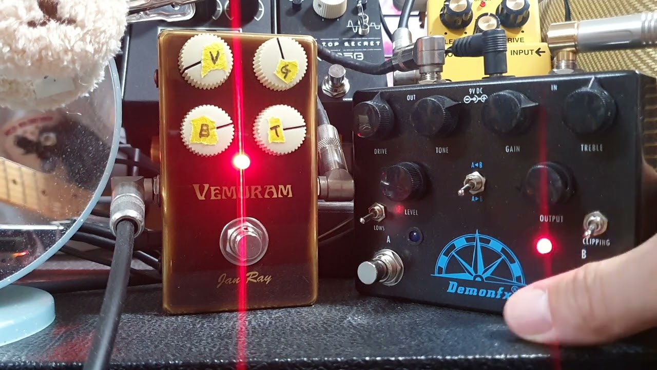 Gravity Overdrive(Demonfx)+Janray(VEMURAM)+od3(BOSS)+ATS808+Rat Distortion+Fender Guitar&Amp
