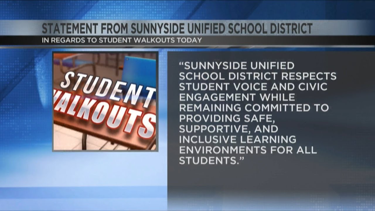 Sunnyside High School students walkout to protest