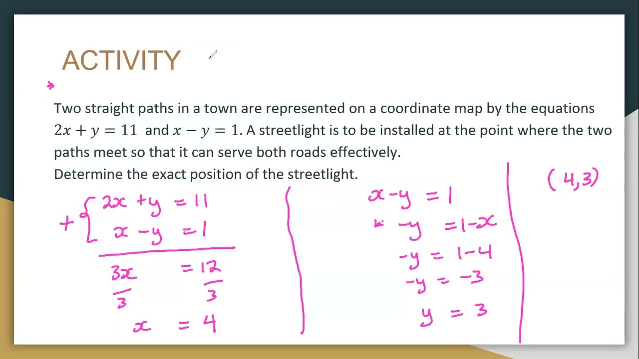 S.6 VECTORS  | LESSON 12 : Intersection of two lines in 2D and 3D || scenarios