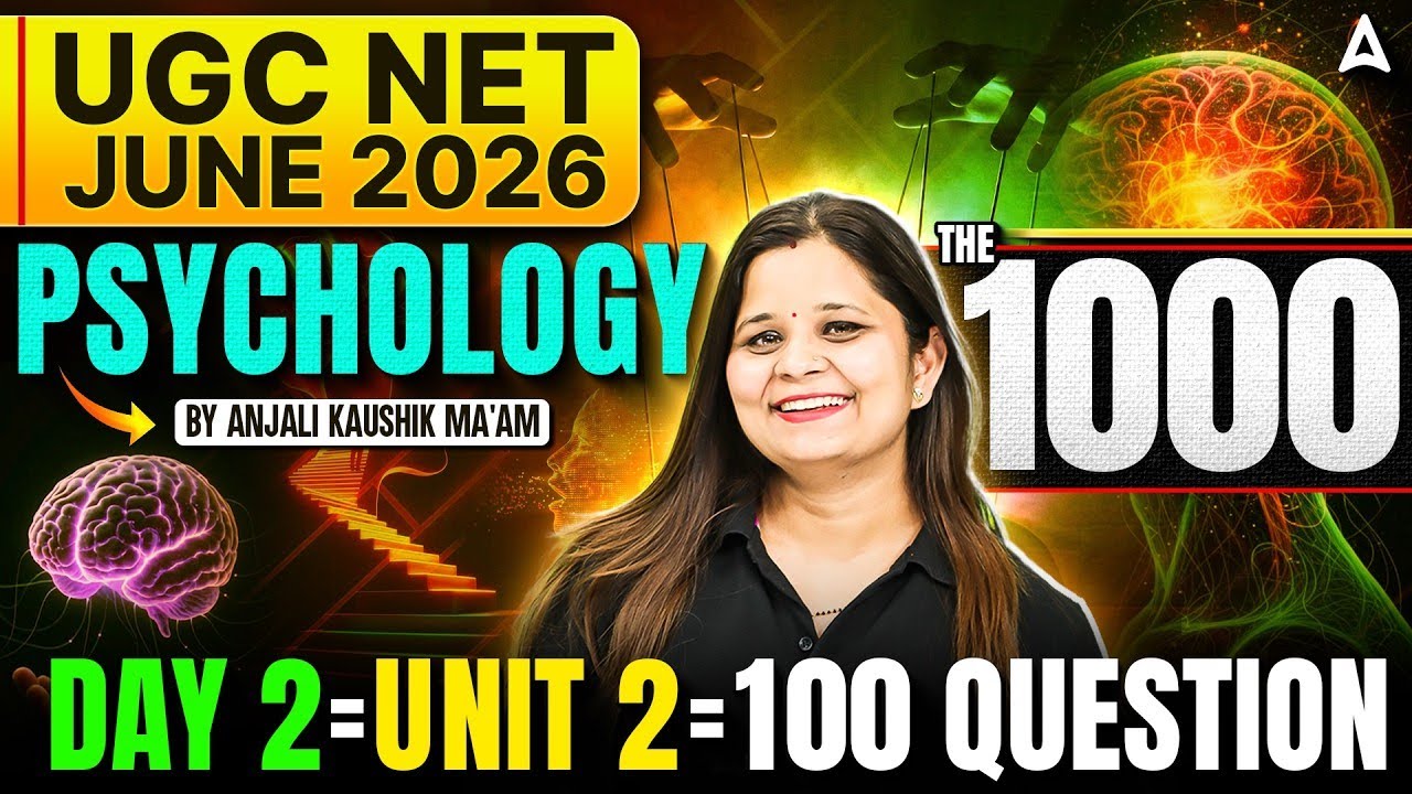 UGC NET Psychology Marathon Class | UGC NET Psychology Unit 2 Research Methodology & Statistics #2
