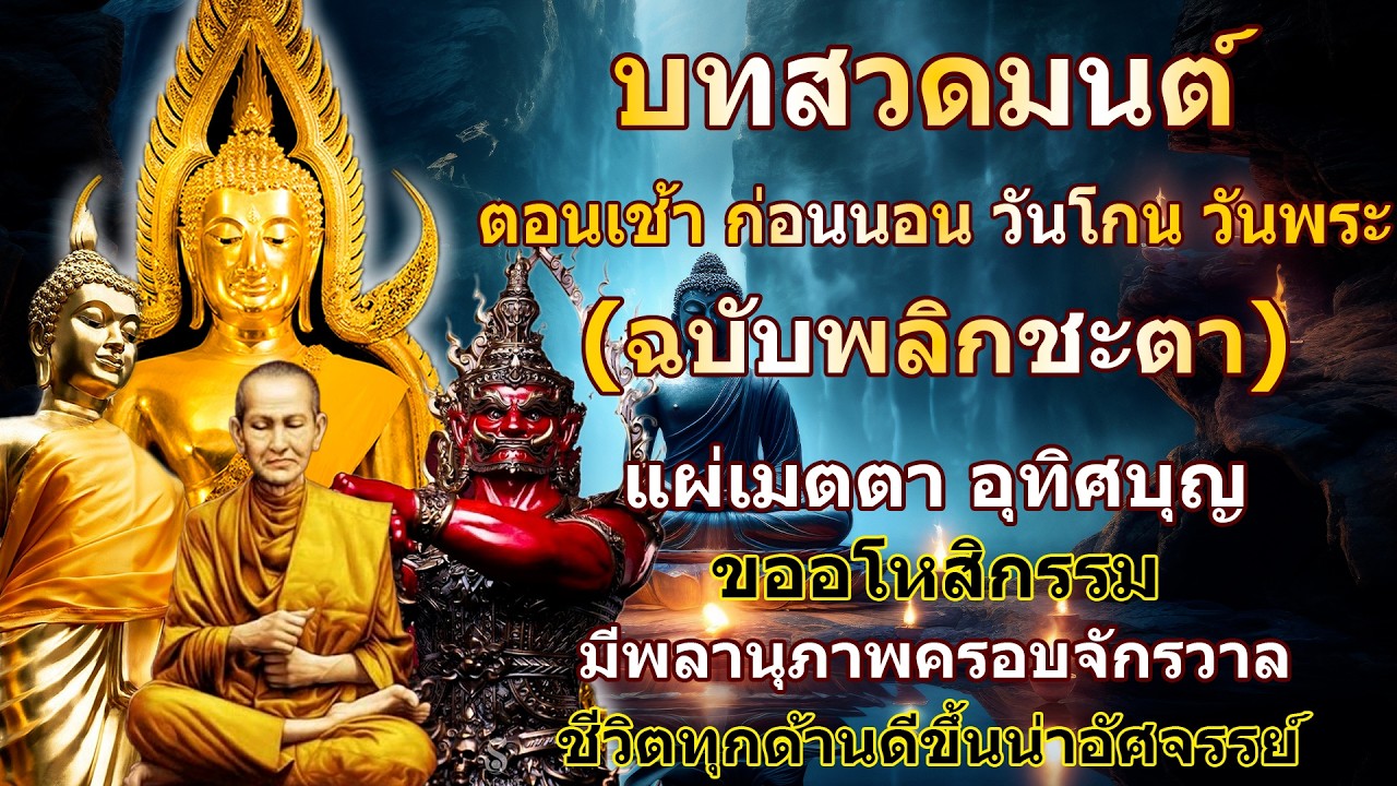 #บทสวดมนต์ พลิกชะตา ชีวิตดีขึ้นตั้งแต่เริ่มสวด นำมาซึ่งโชคลาภ เงินทอง ร่ำรวยตลอดปี ปลดหนี้เร