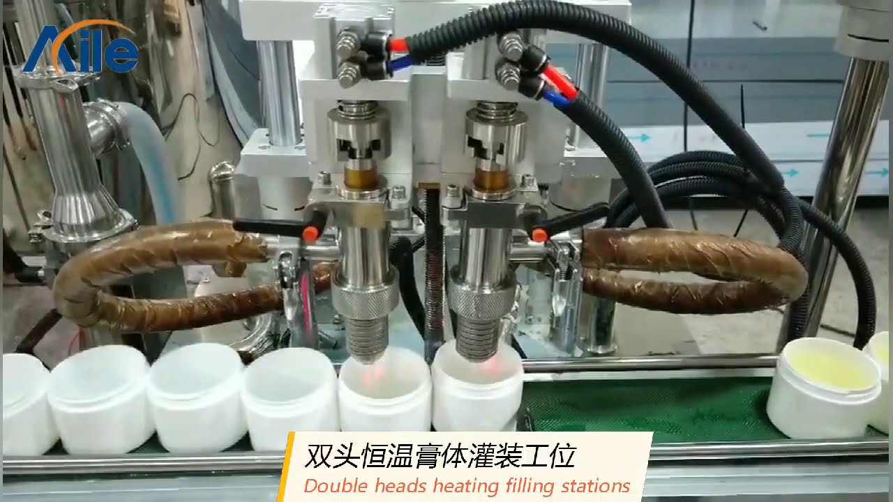 AILE Ointment Hair Wax Filling Equipment Hair Removal Shaving Cream Lip Balm Filling Machine