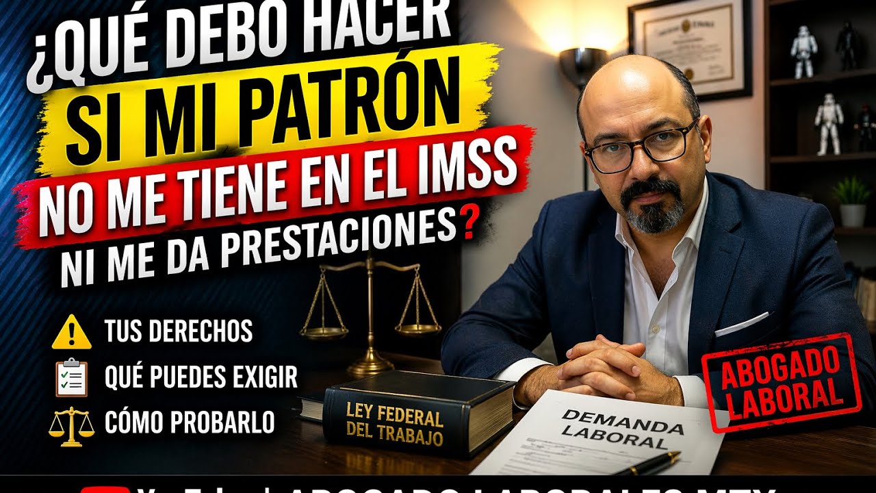 QUE DEBO DE HACER SI MI PATRON NO ME TIENE EN EL IMSS, NI ME DA PRESTACIONES DE LEY