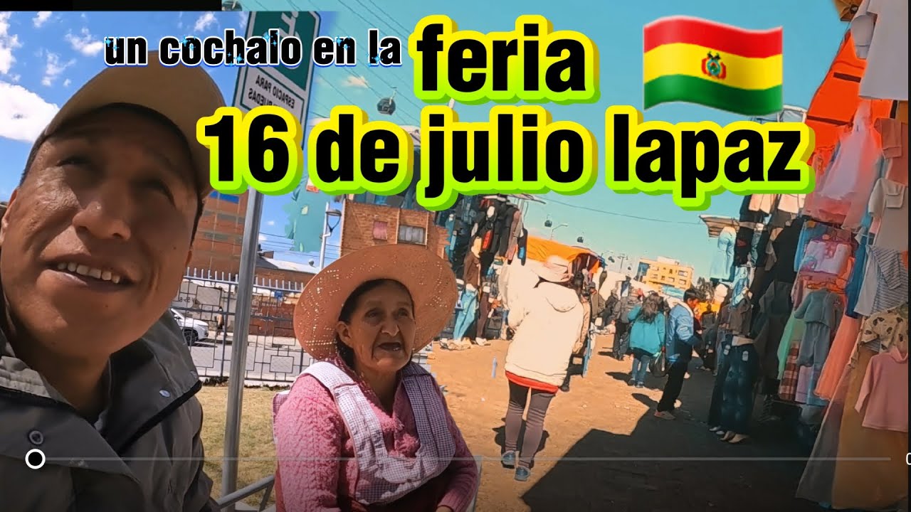 Feria 16 de julio en lapaz Bolivia 🇧🇴