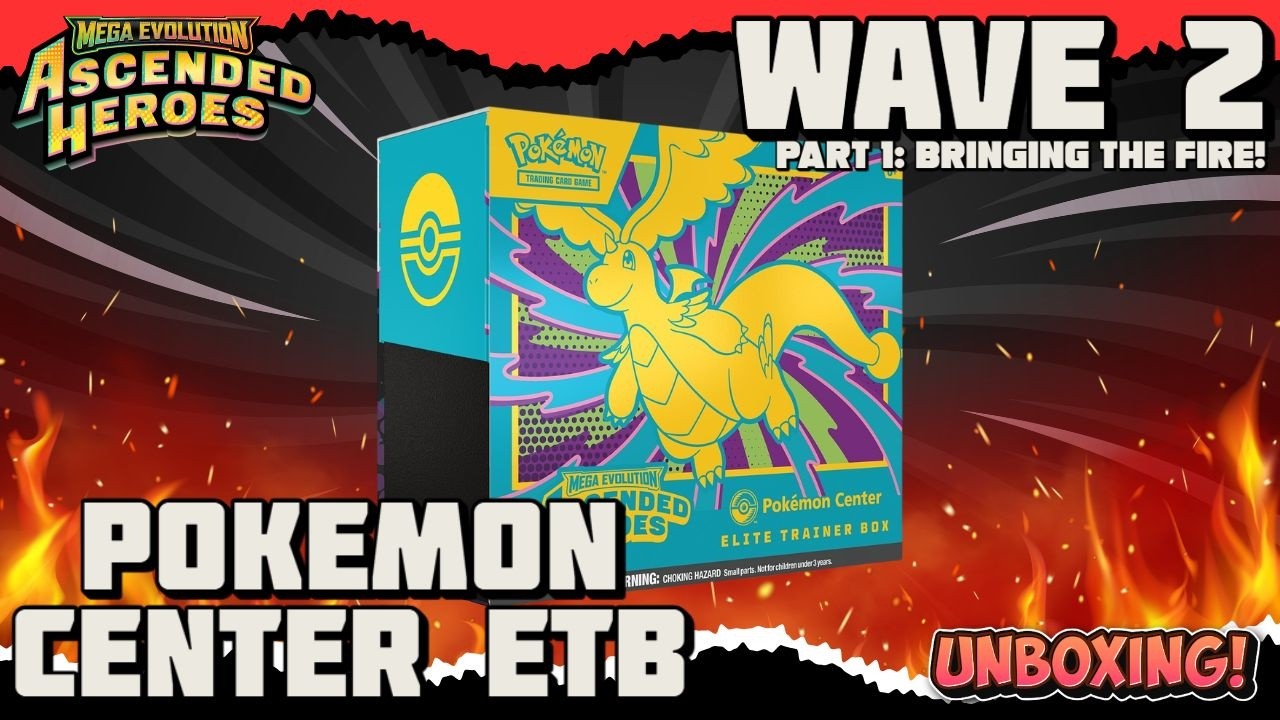 Ascended Heroes Wave 2! Part 1 Pokémon Center ETB!