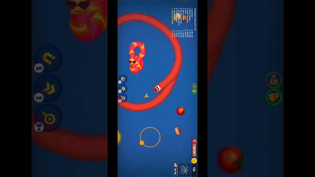Wormszone.io gameplay supar gaming snake 🐍##