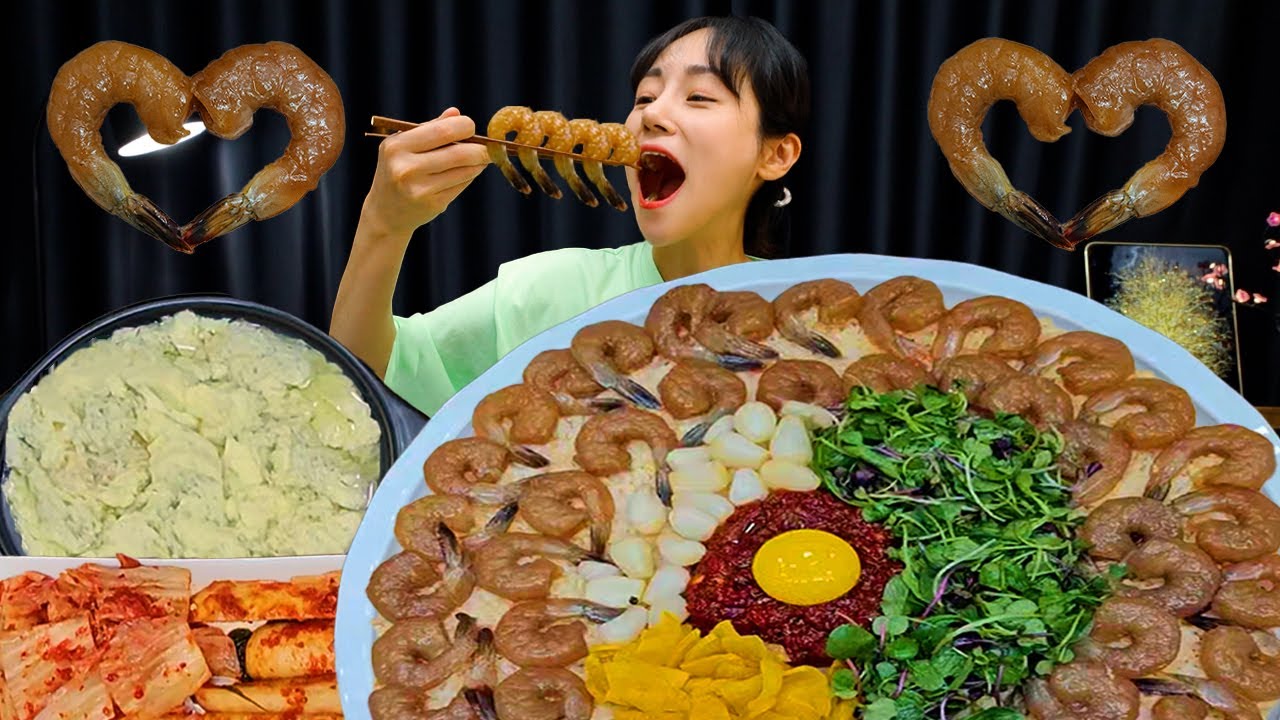 탱글탱글한 간장새우장 덮밥에 순살 양념게장까지 올려서 먹방! 리얼사운드 | SOY SAUCE MARINATED SHRIMP | MUKBANG | EATING SHOW | ASMR