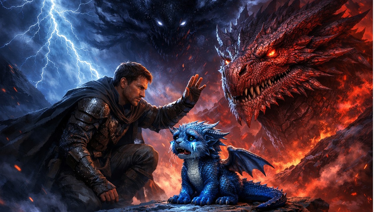 Everyone Ignored the Crying Dragon Hatchling… Until a Human Heard One Strange Word