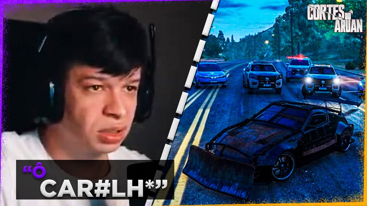 ARUAN REAGE A FIZ UM CARRO BLINDADO PARA FUGIR DA POLICIA NO GTA RP (RENATO GARCIA) -Cortes do Aruan