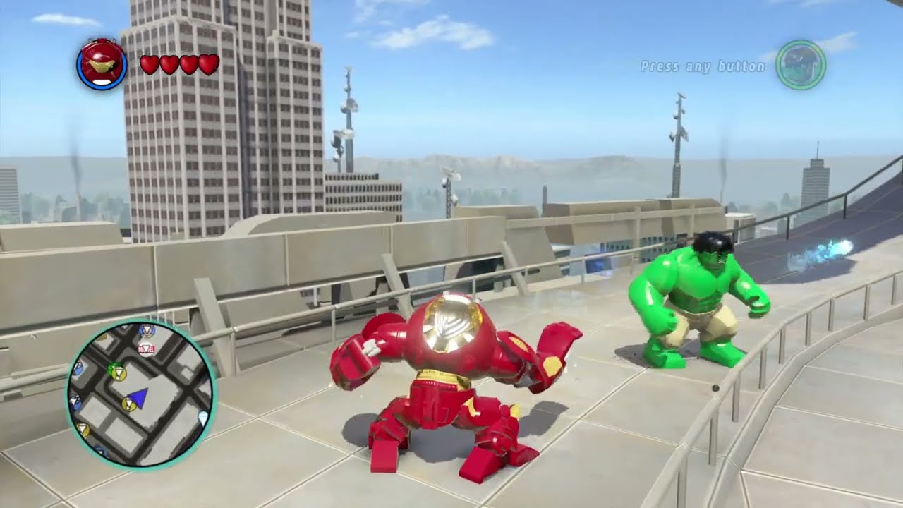 LEGO MARVEL Super Heroes Hulkbuster Free roam/gameplay