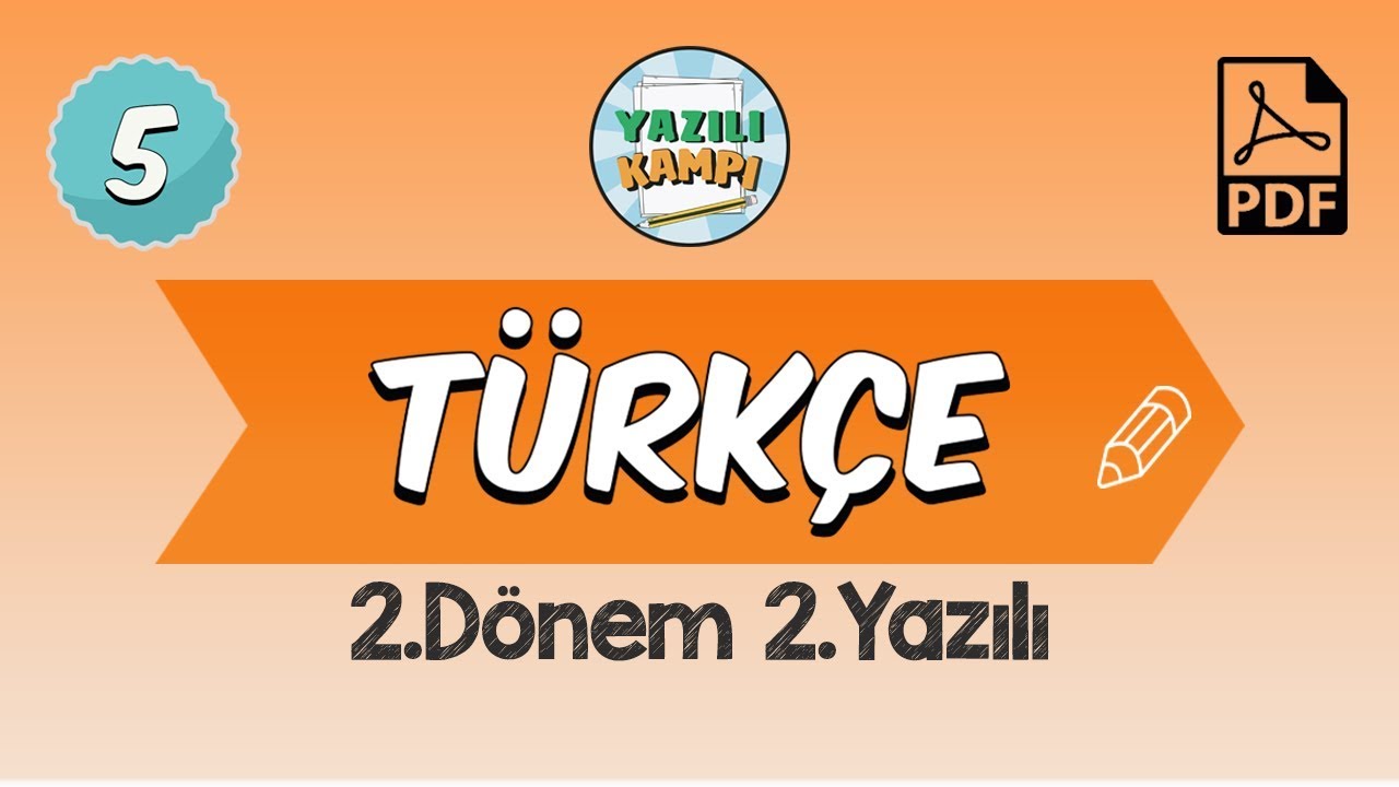5.Sınıf Türkçe | 2.Dönem 2.Yazılı Provası