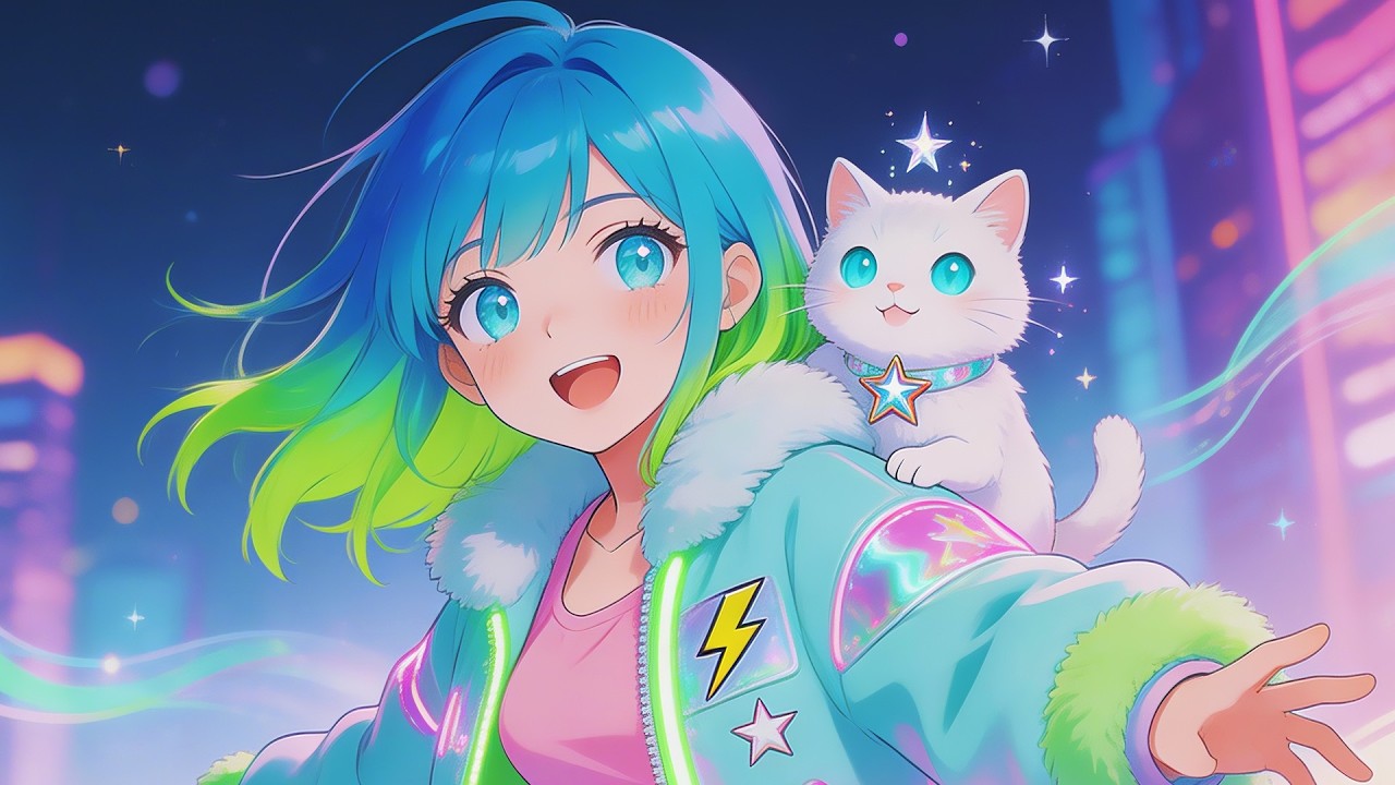 Funky After Hours (Fluffy Meow Mix)🌙✨｜きゅんきゅんキラキラEDM × 女性ボーカル｜夜更かしダンス