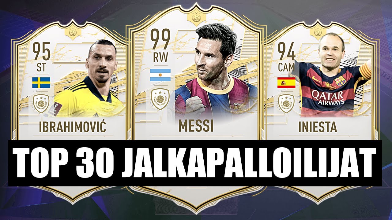 TOP 30 PARHAAT JALKAPALLOILIJAT