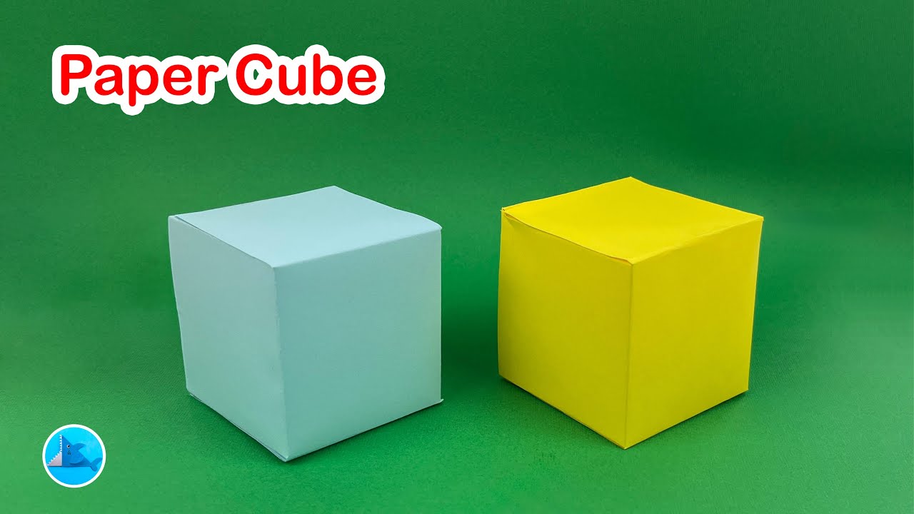 How to make a paper cube - easy craft for beginner