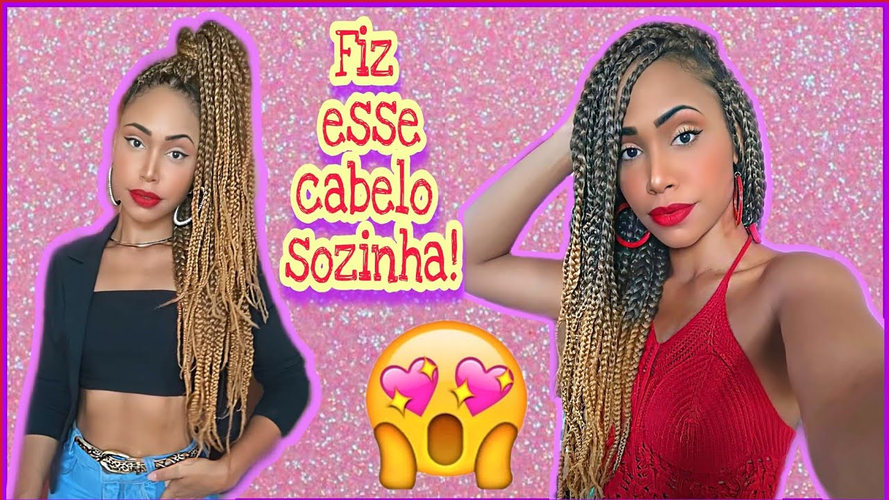 COMO FAZER TRANÇAS BOX BRAIDS SOZINHA