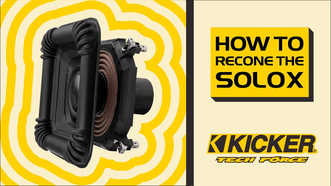 How to Recone a KICKER L7X Subwoofer (sizes 10