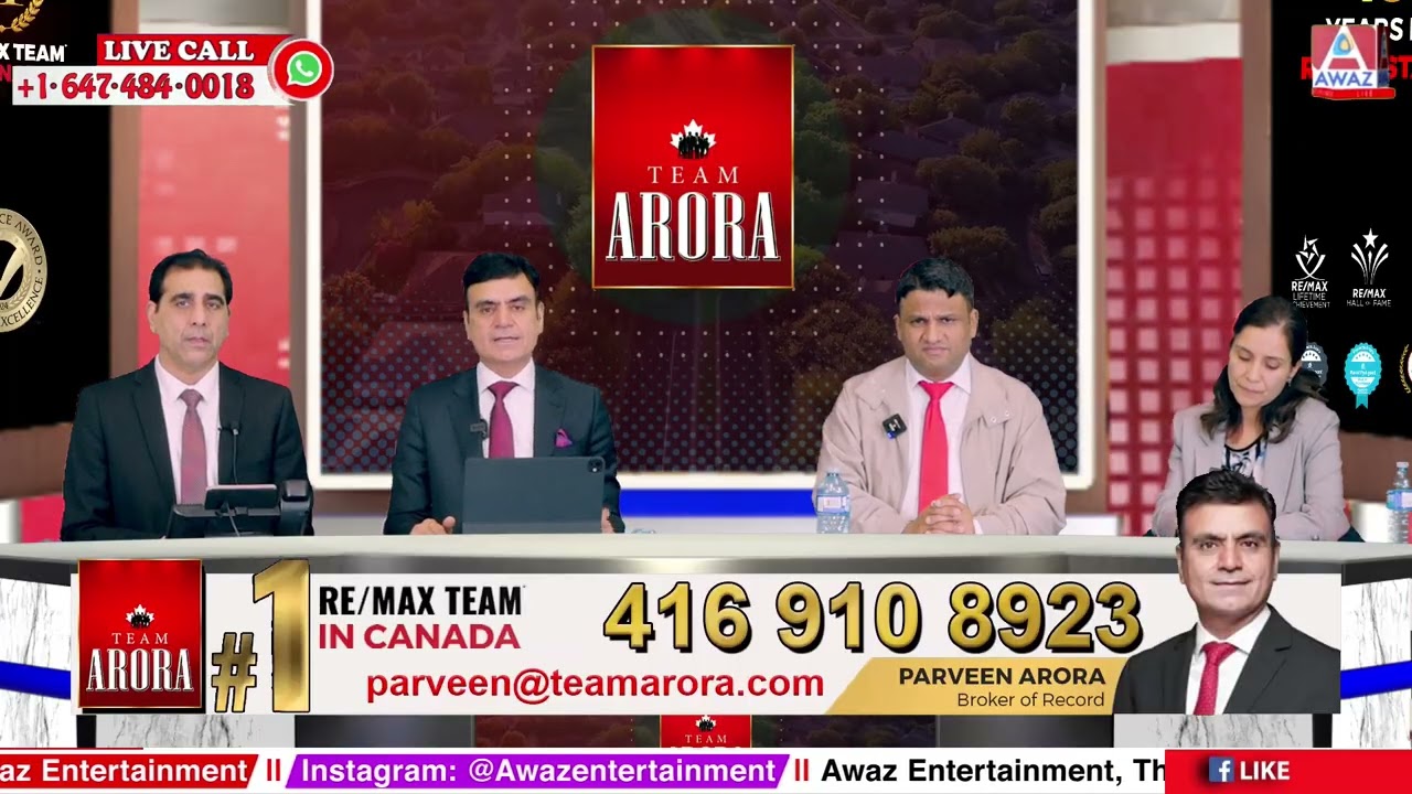 Is GTA Real Estate Crisis Forcing People Towards Bankruptcies? || Live with Team Arora || Awaz Ent