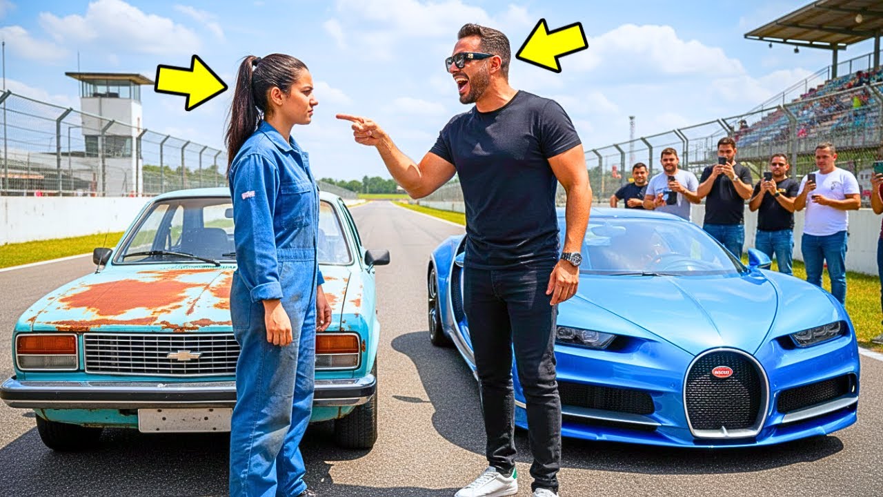 “TE DOU R$500 MIL, SE ESSA SUCATA SUPERAR MEU BUGATTI!” RIO O MILIONÁRIO…MAS A MECÂNICA DEU O TROCO