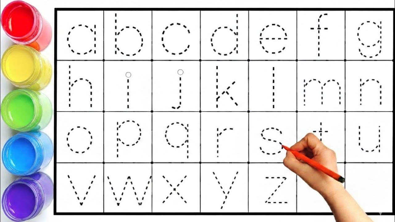 Lowercase case letter ABCD ll alphabet phonic song ll ABC song ll a to z ll  a for apple b for ball 