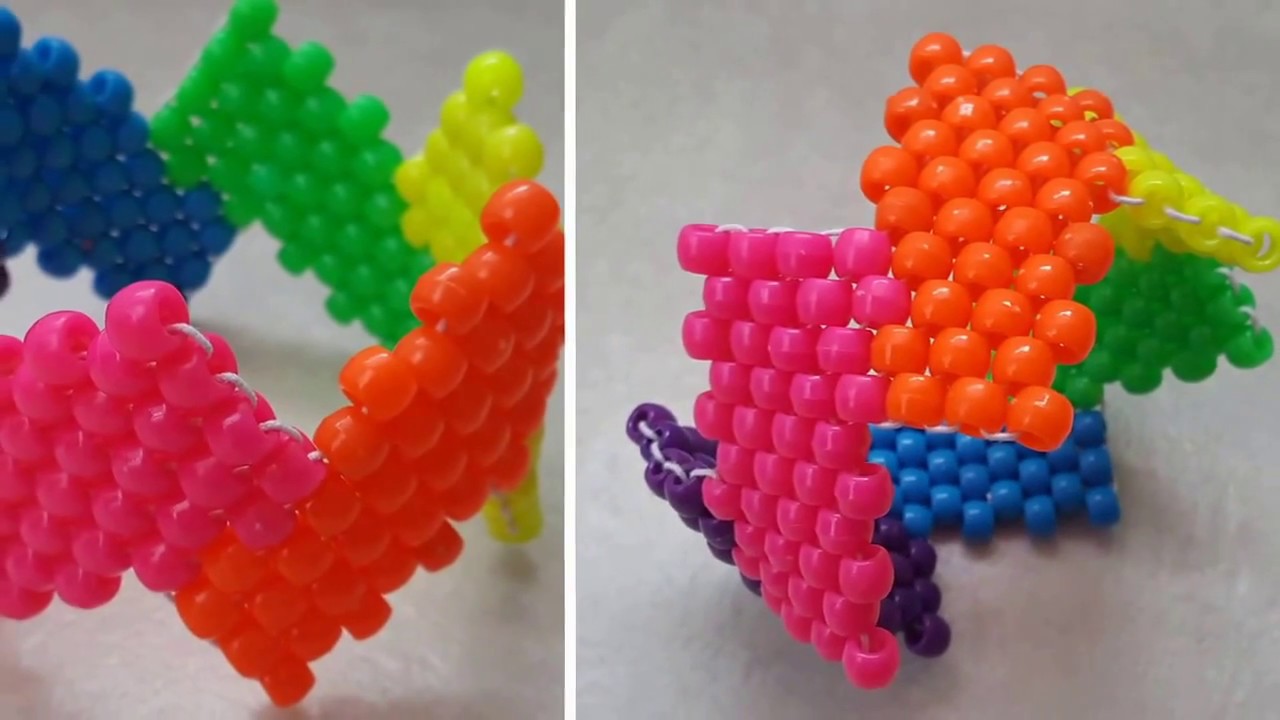 Zigzag peyote kandi cuff, kandi tutorial, DIY craft project