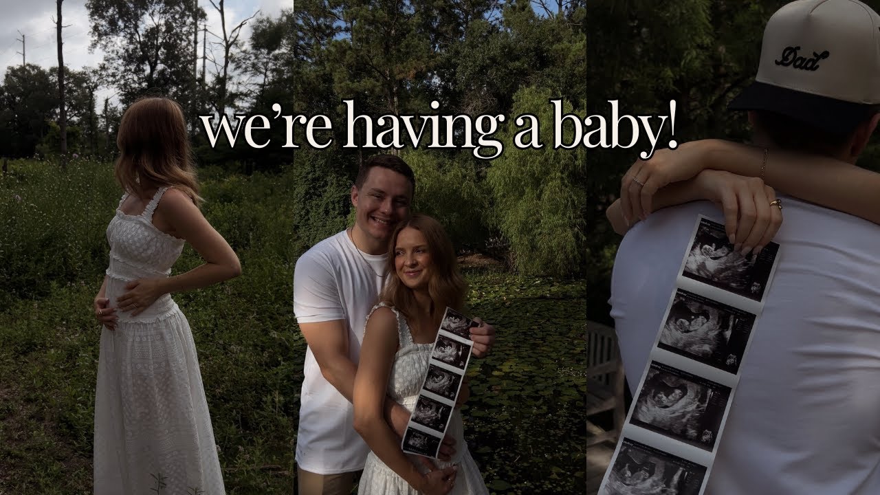 we're pregnant! how i'm feeling, taking our announcement photos, abercrombie haul