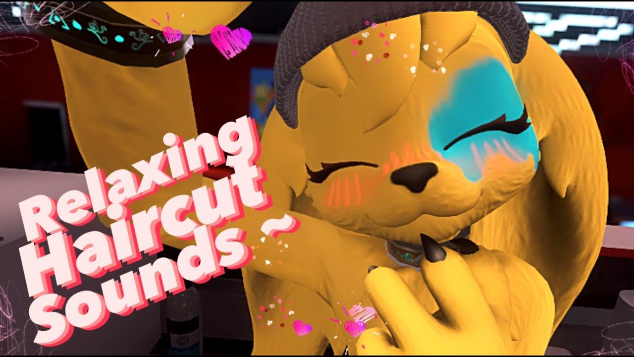 ASMR Furry Haircut and Face Massage [Extended Scissor Sounds!]