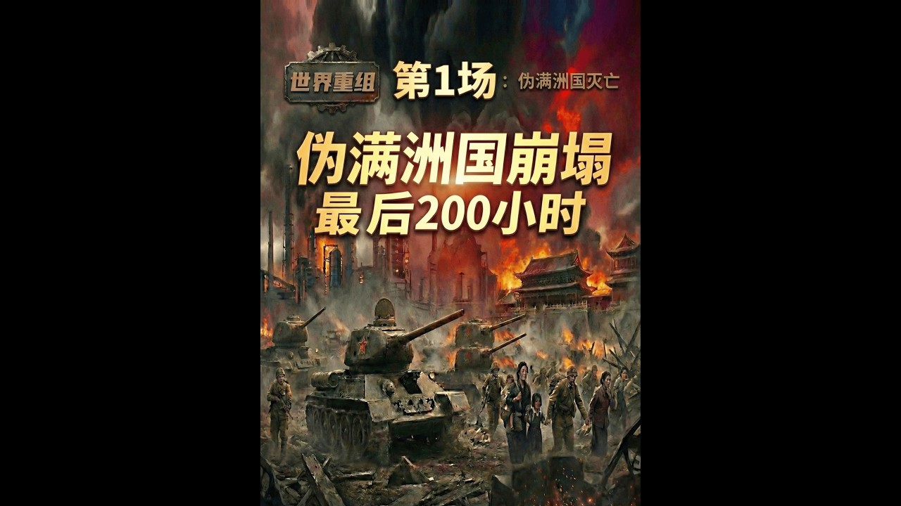 伪满洲国最后200小时，二战后第一个消失的亚洲第一重工业基地#硬核深度计划#苏联#伪满洲国#溥仪