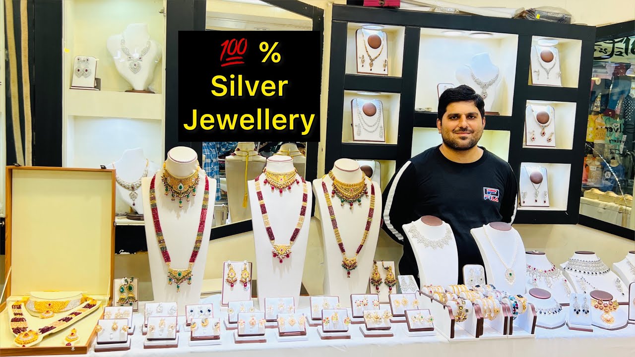 Pakistani Designer Silver Jewellery | Pure Silver Designer Jewellery | Elegant Bridal Jewellery