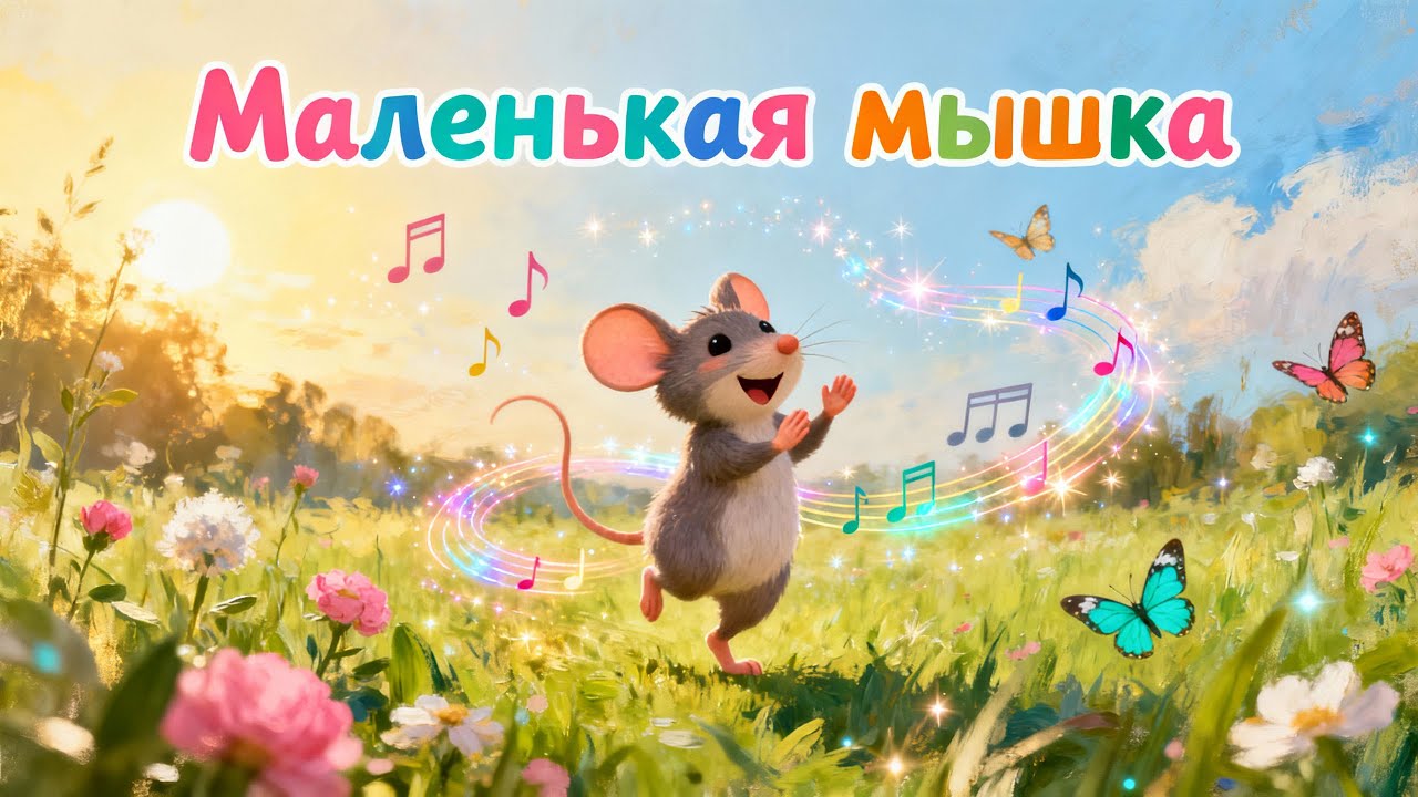 🐭🎉 Маленькая мышка 😺💃 | Весёлая танцевальная песня для детей | Пусть бегут