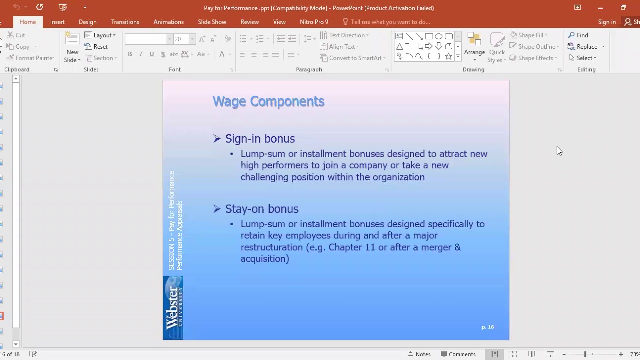 HRM, L10, V3 | Wage Components