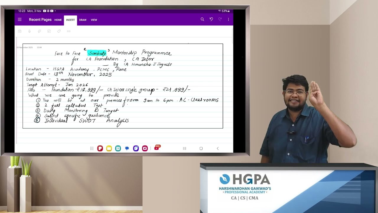 HGPA&rsquo;s Sure Shot Pass Technique 🔥 | Mentorship Program for CA Foundation & Inter Students