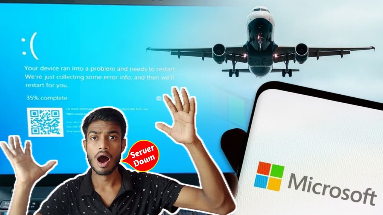Microsoft Server Down - पूरी दुनिया में बंद 😱 | Microsoft Windows Down