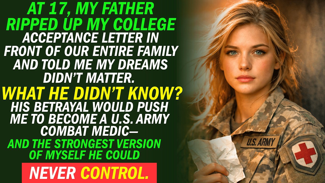 My Father Publicly Destroyed My College Dream — But His Ultimate Betrayal Created a U.S. Army