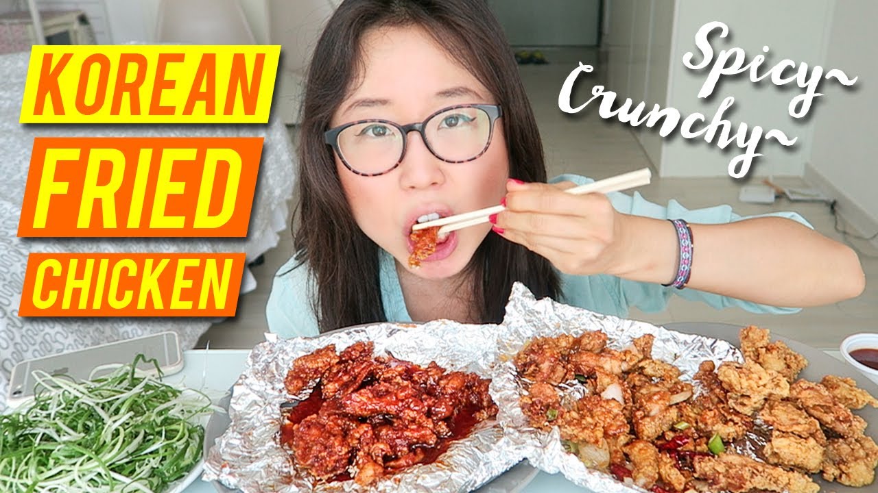 KFC MUKBANG Spicy & Crispy Korean Fried Chicken