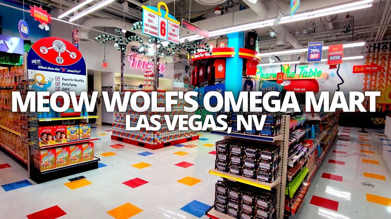 Exploring Meow Wolf's Omega Mart in Las Vegas, Nevada USA Walking Tour #meowwolf #omegamart #area15