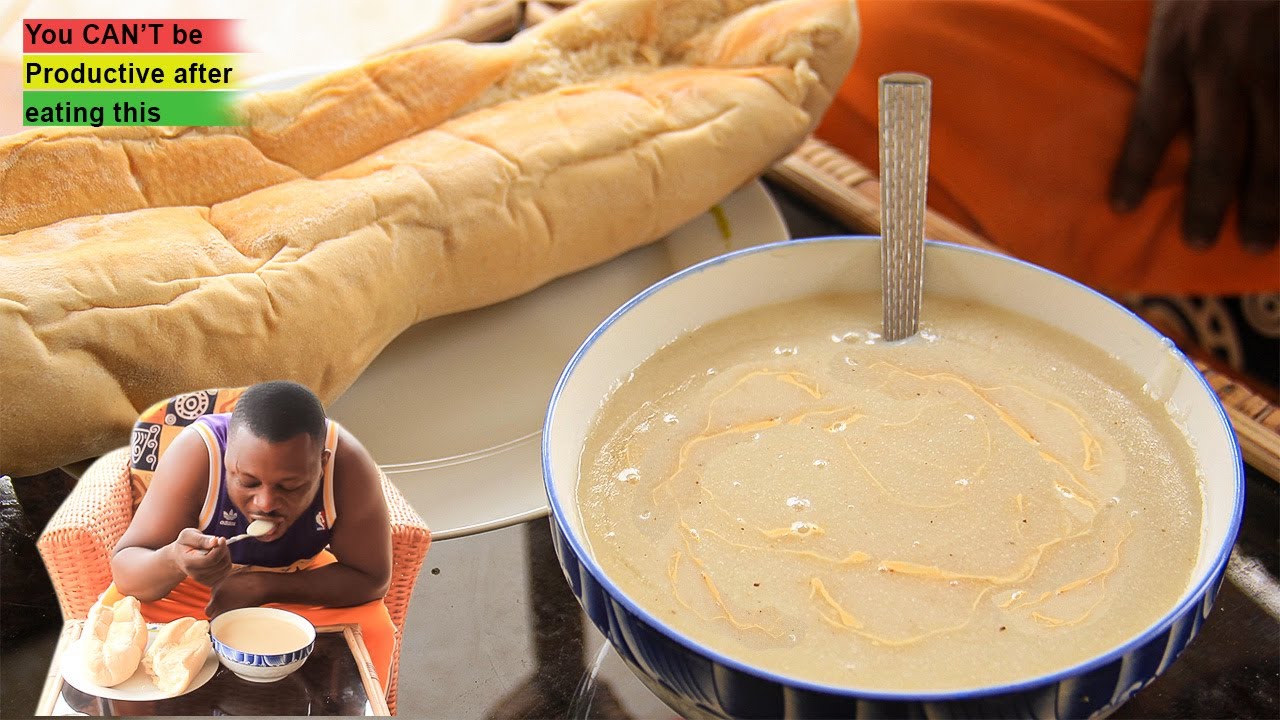 Let's Prepare Corn Dough Breakfast || Unspiced Cornmeal Porridge || Hot Ghana Aburo Koko Breakfast