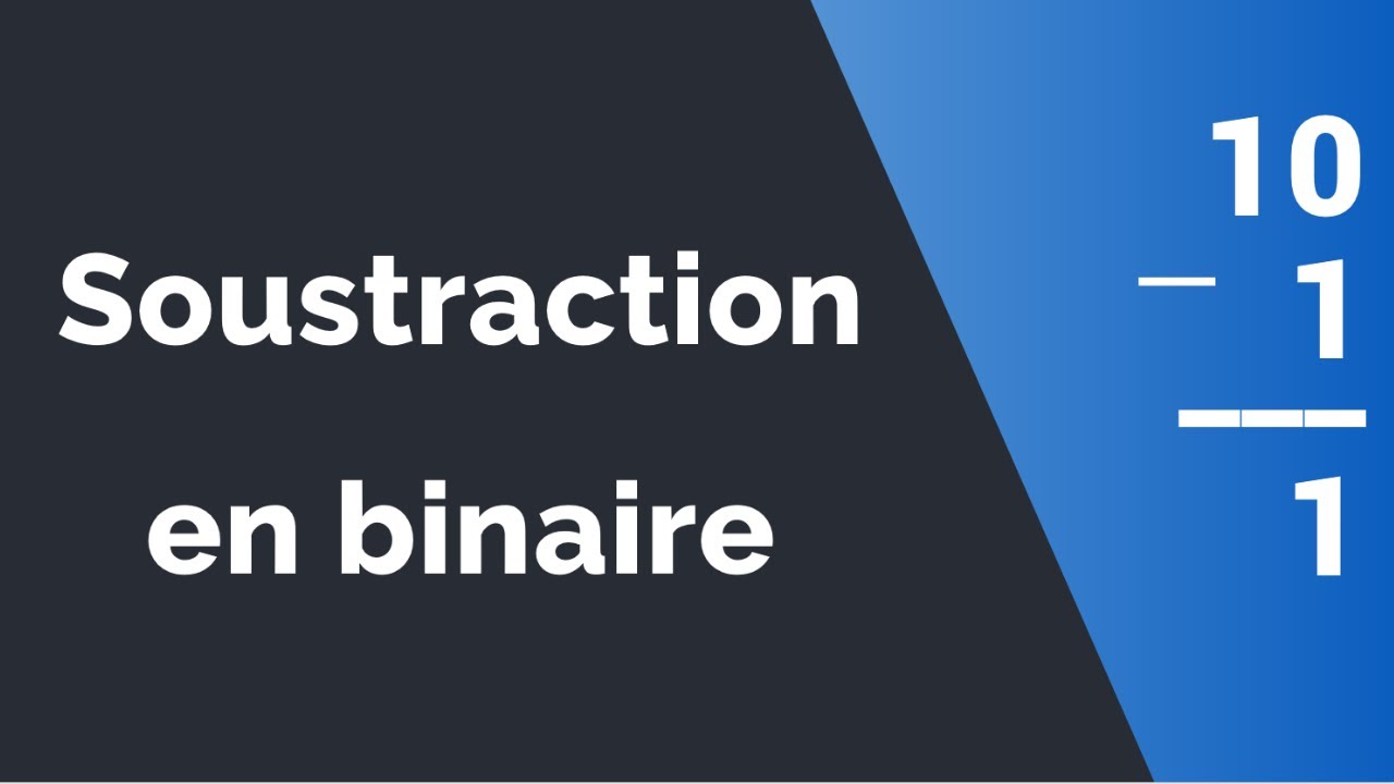 Soustraction de nombres binaires