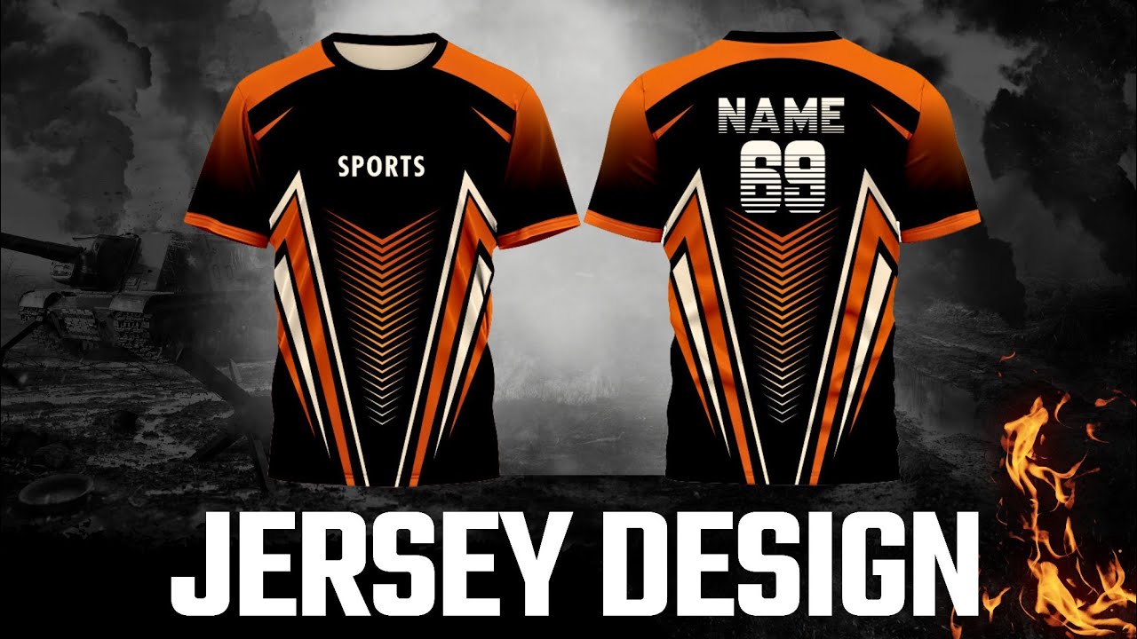 Sublimation Jersey Design Coreldraw