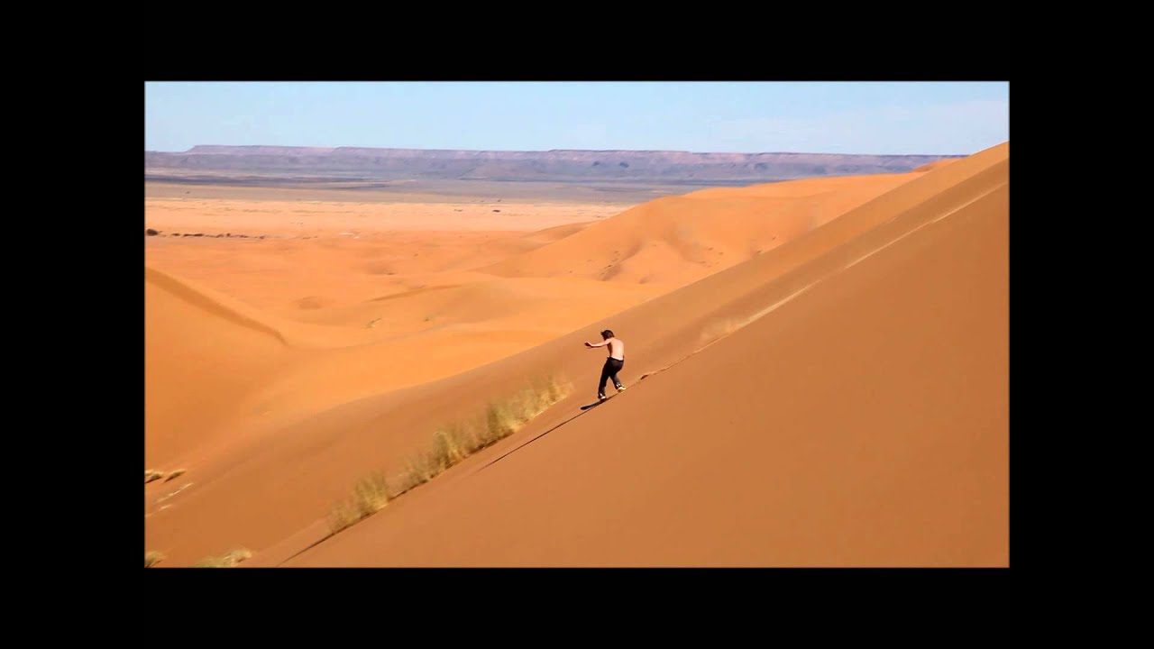 sandboarding in Morocco