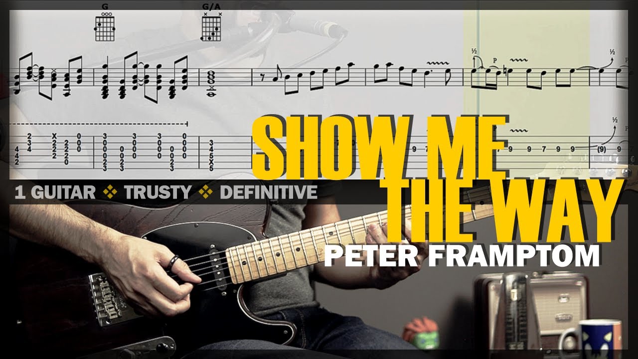 Show Me The Way | Guitar Cover Tab | Talkbox Solo Lesson | Backing Track w/Vocals 🎸 PETER FRAMPTON